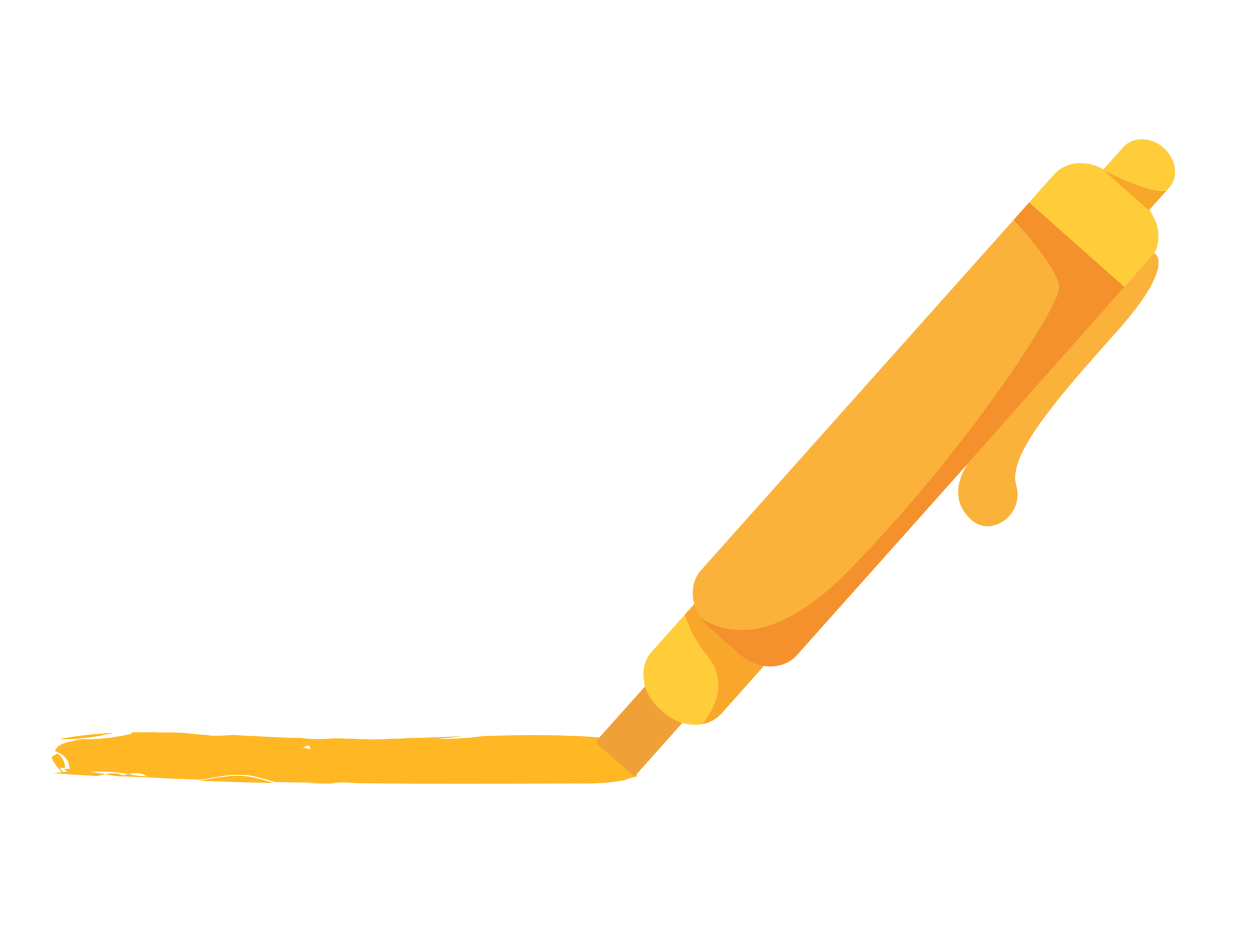 Free yellow highlighter pen isolated 19673771 PNG with Transparent