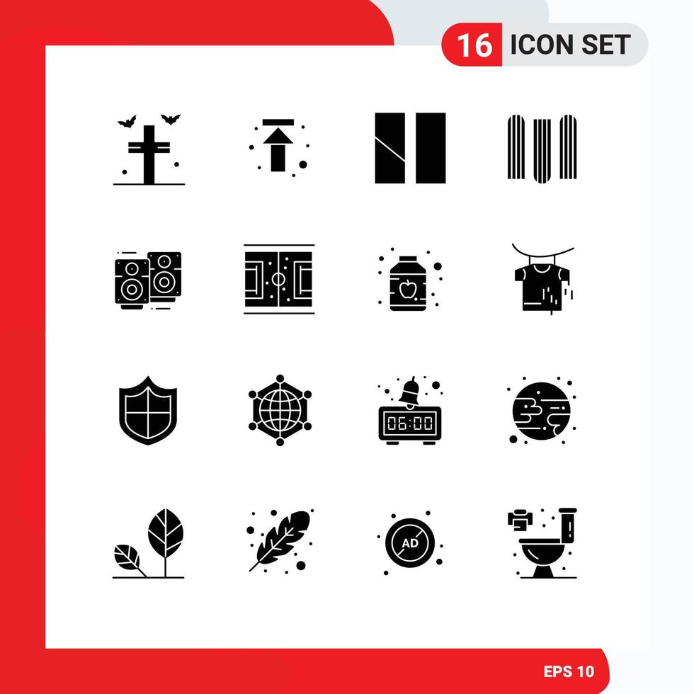 Set of 16 Vector Solid Glyphs on Grid for wedding love wedding editing files document Editable Vector Design Elements
