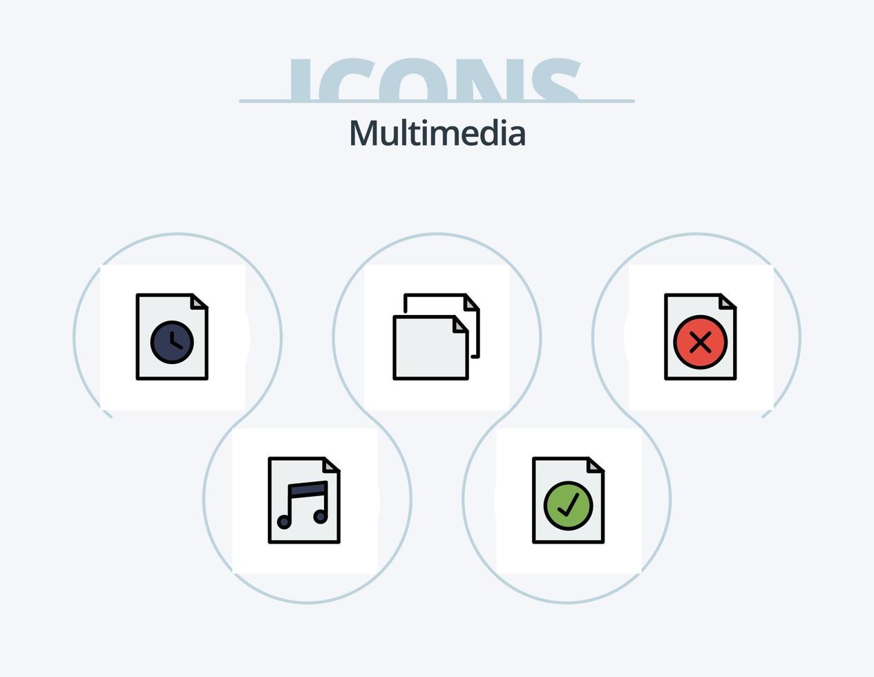 Multimedia Line Filled Icon Pack 5 Icon Design. . . mac. mac. app vector