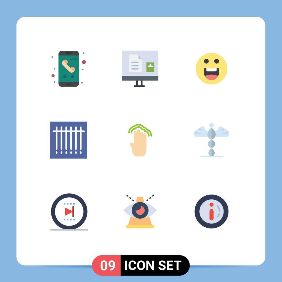 9 Universal Flat Colors Set for Web and Mobile Applications four scan learning code motivation Editable Vector Design Elements