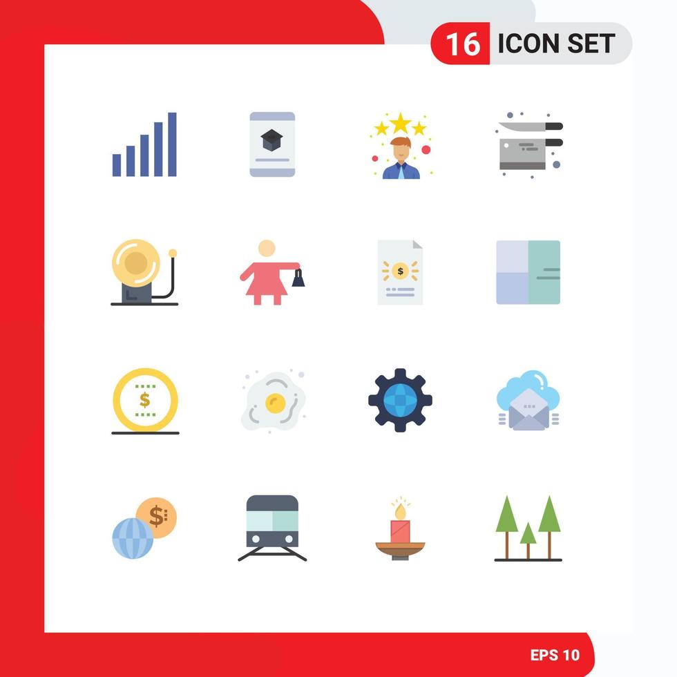 16 Creative Icons Modern Signs and Symbols of education knife best utensil cooking Editable Pack of Creative Vector Design Elements