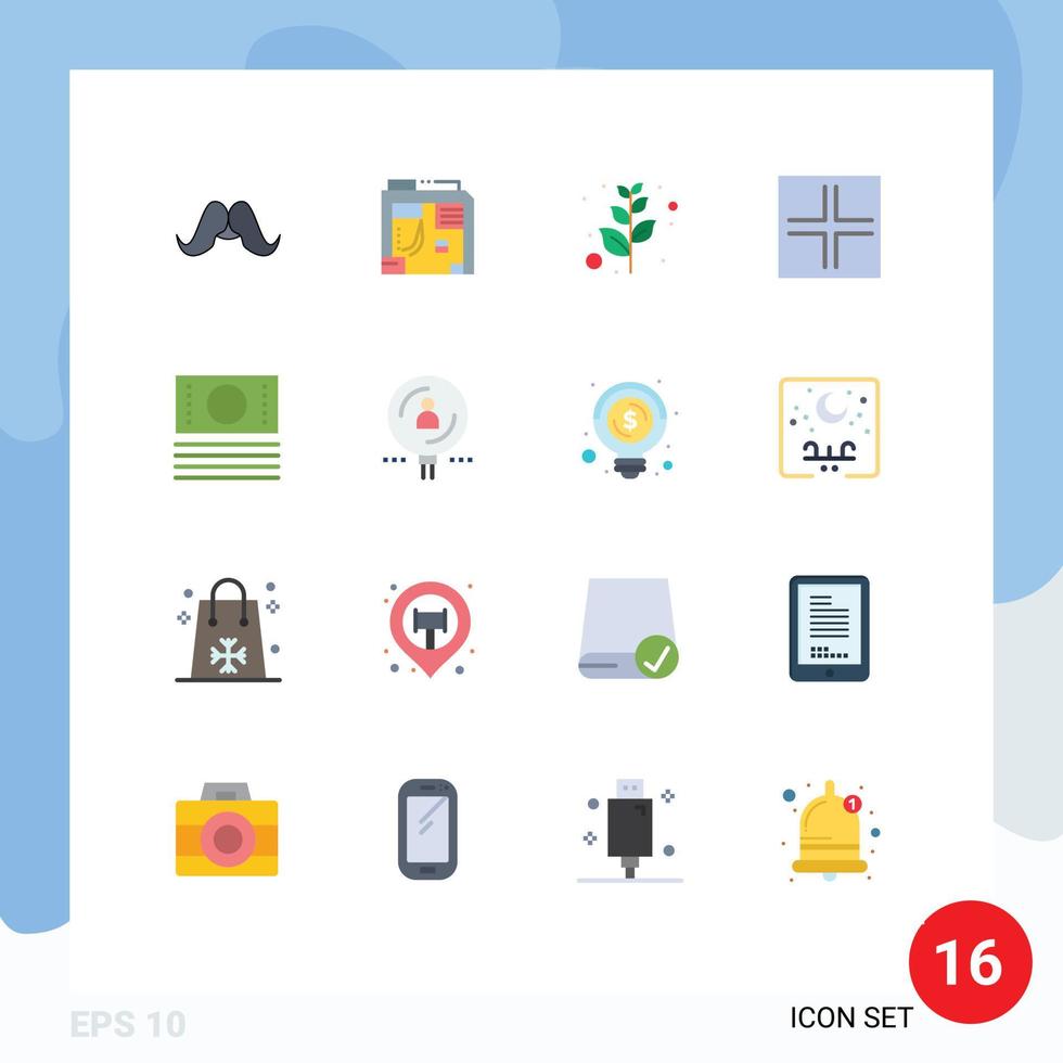 Pictogram Set of 16 Simple Flat Colors of ecommerce view computer small layout Editable Pack of Creative Vector Design Elements