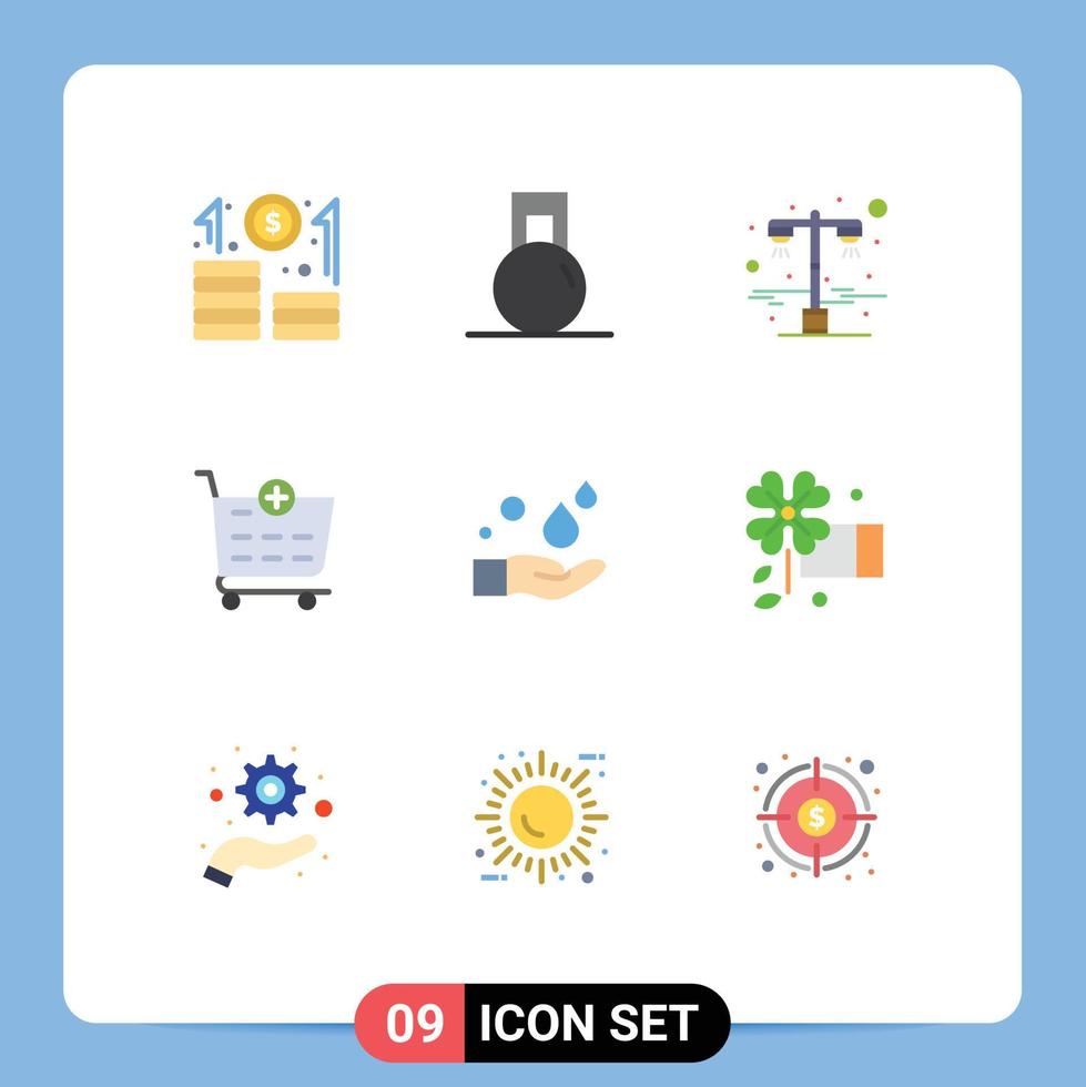 9 Creative Icons Modern Signs and Symbols of soap cleaning lamp shopping cart checkout Editable Vector Design Elements