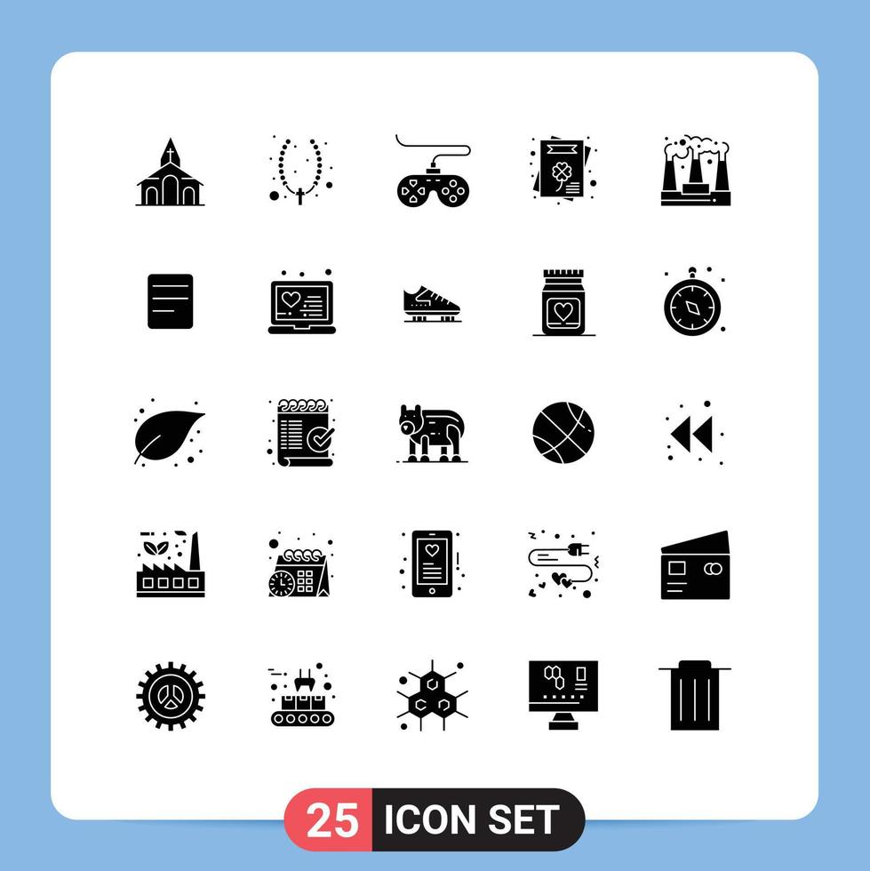 25 Creative Icons Modern Signs and Symbols of production factory controller invitation cultures Editable Vector Design Elements