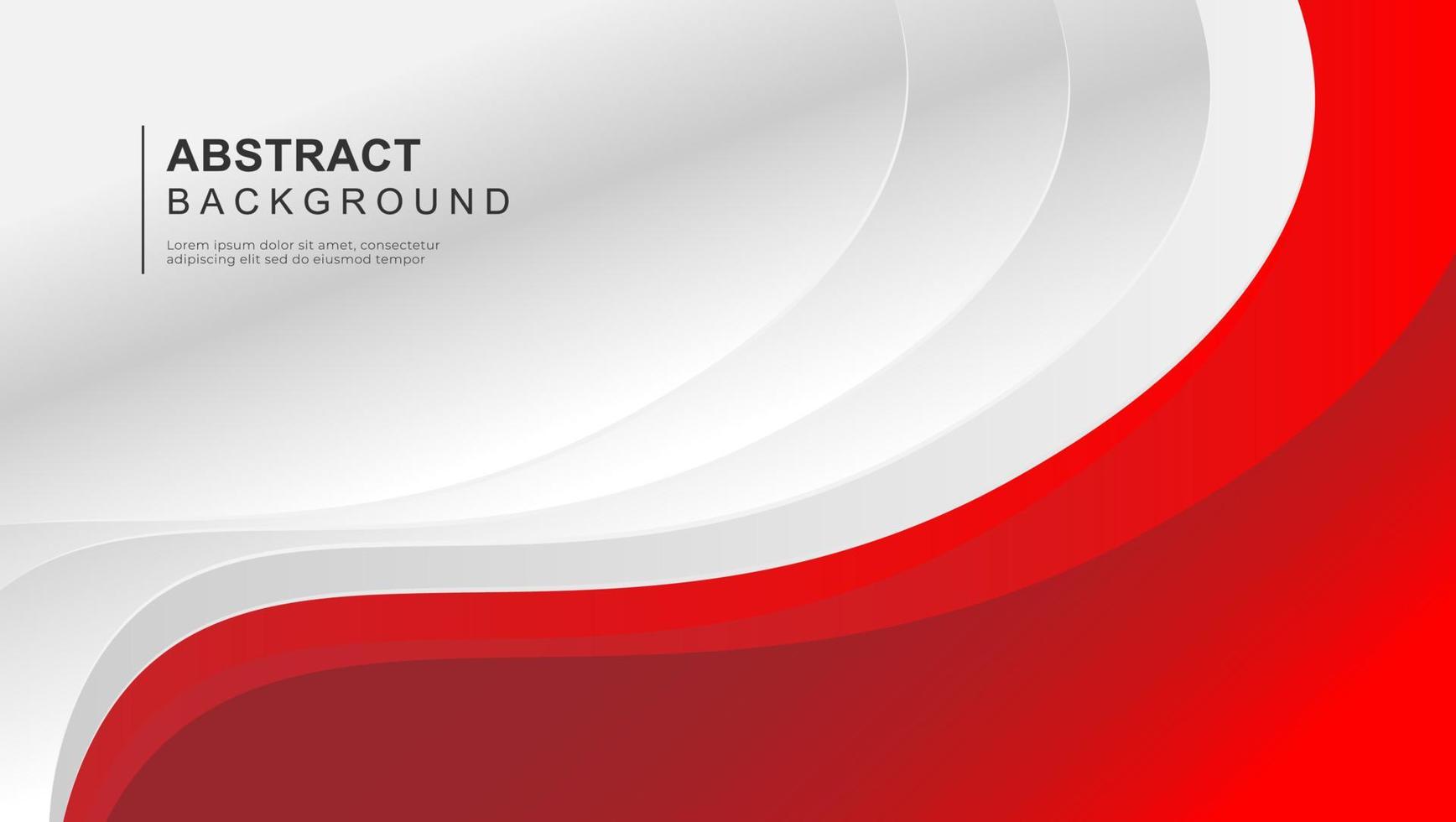 Red and white abstract background with copy space for text. vector