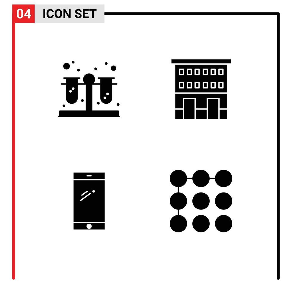 Set of Commercial Solid Glyphs pack for blood smart phone buildings shop front huawei Editable Vector Design Elements