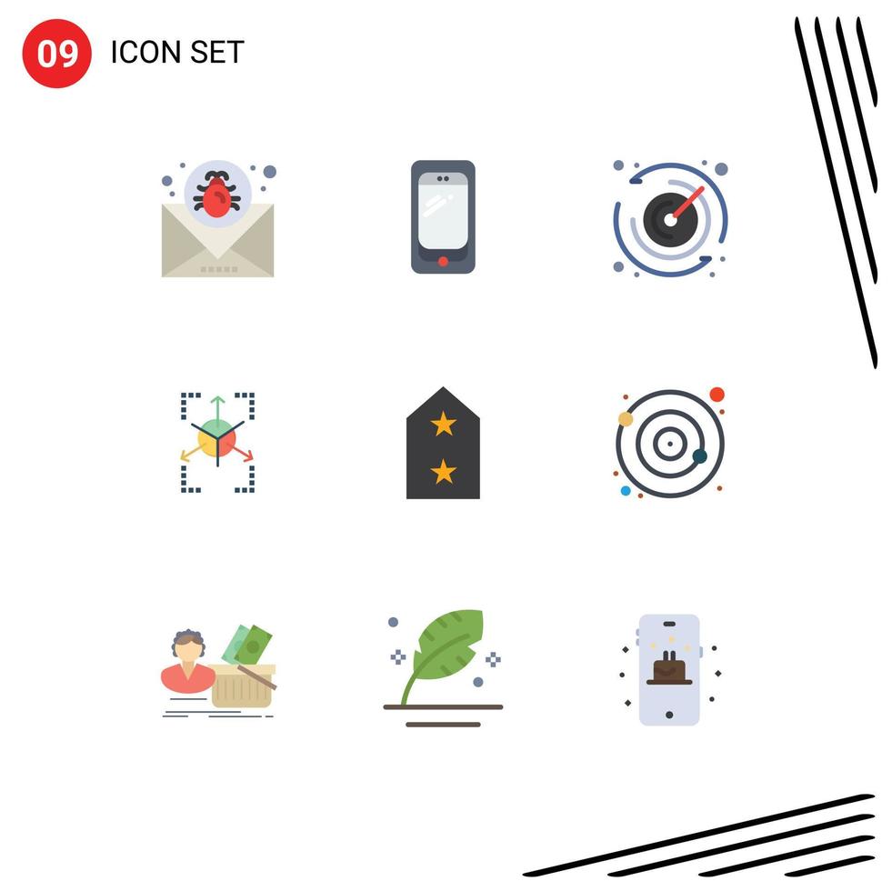 9 Creative Icons Modern Signs and Symbols of army database huawei grid timer Editable Vector Design Elements