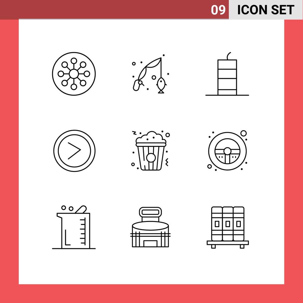 Outline Pack of 9 Universal Symbols of user interface hobby arrow military bomb Editable Vector Design Elements