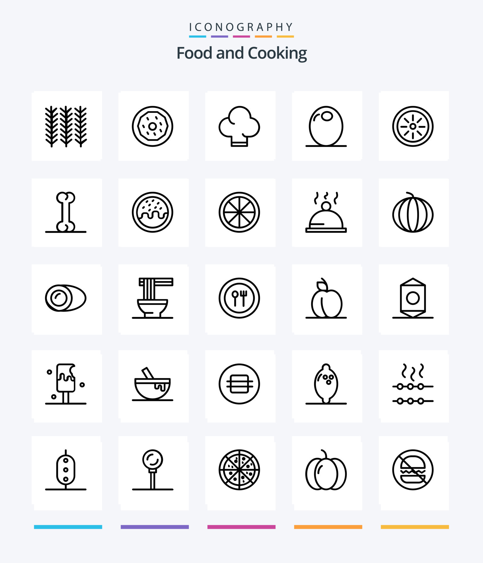 creative-food-25-outline-icon-pack-such-as-kiwi-food-chef-vegetable