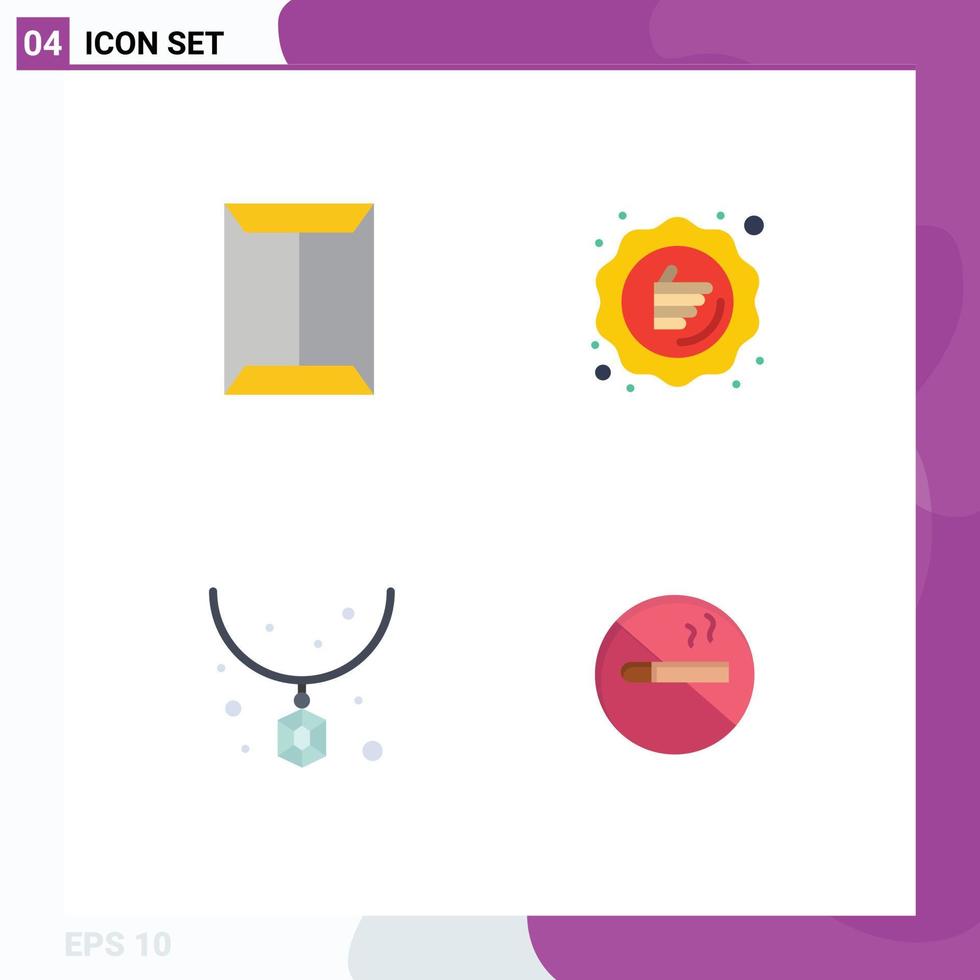 Pictogram Set of 4 Simple Flat Icons of window sale closet guarantee fashion Editable Vector Design Elements