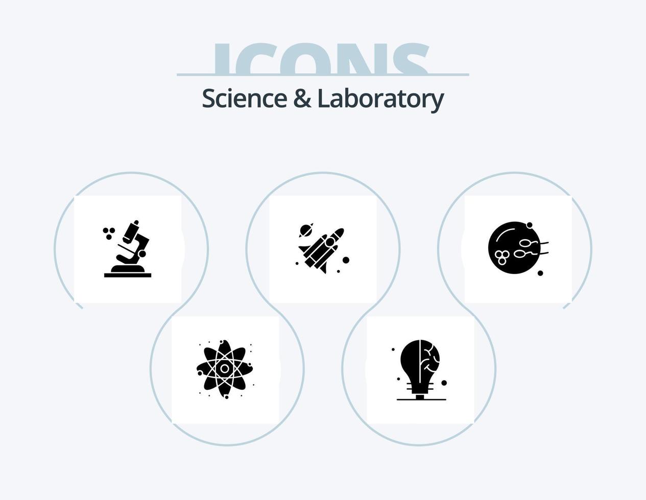 Science Glyph Icon Pack 5 Icon Design. . sex. science. reproduction. fertile vector