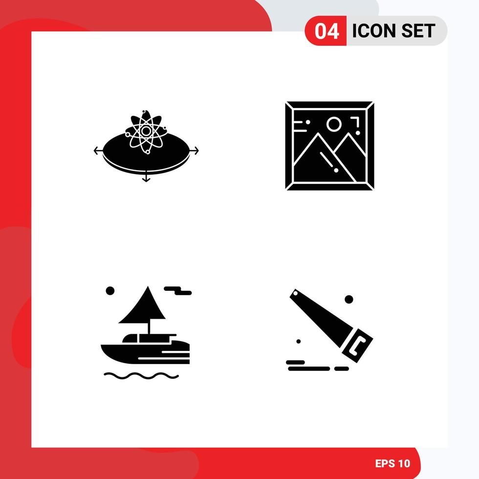conjunto de moderno ui íconos símbolos señales para negocio río innovación foto Sierra editable vector diseño elementos