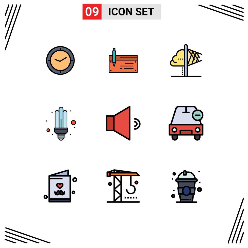 9 Creative Icons Modern Signs and Symbols of energy inspiration finance insight idea Editable Vector Design Elements