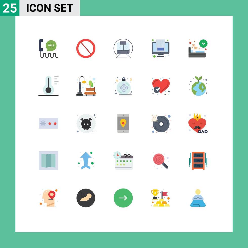 conjunto de 25 moderno ui íconos símbolos señales para pantalla Blog basura artículo trío editable vector diseño elementos