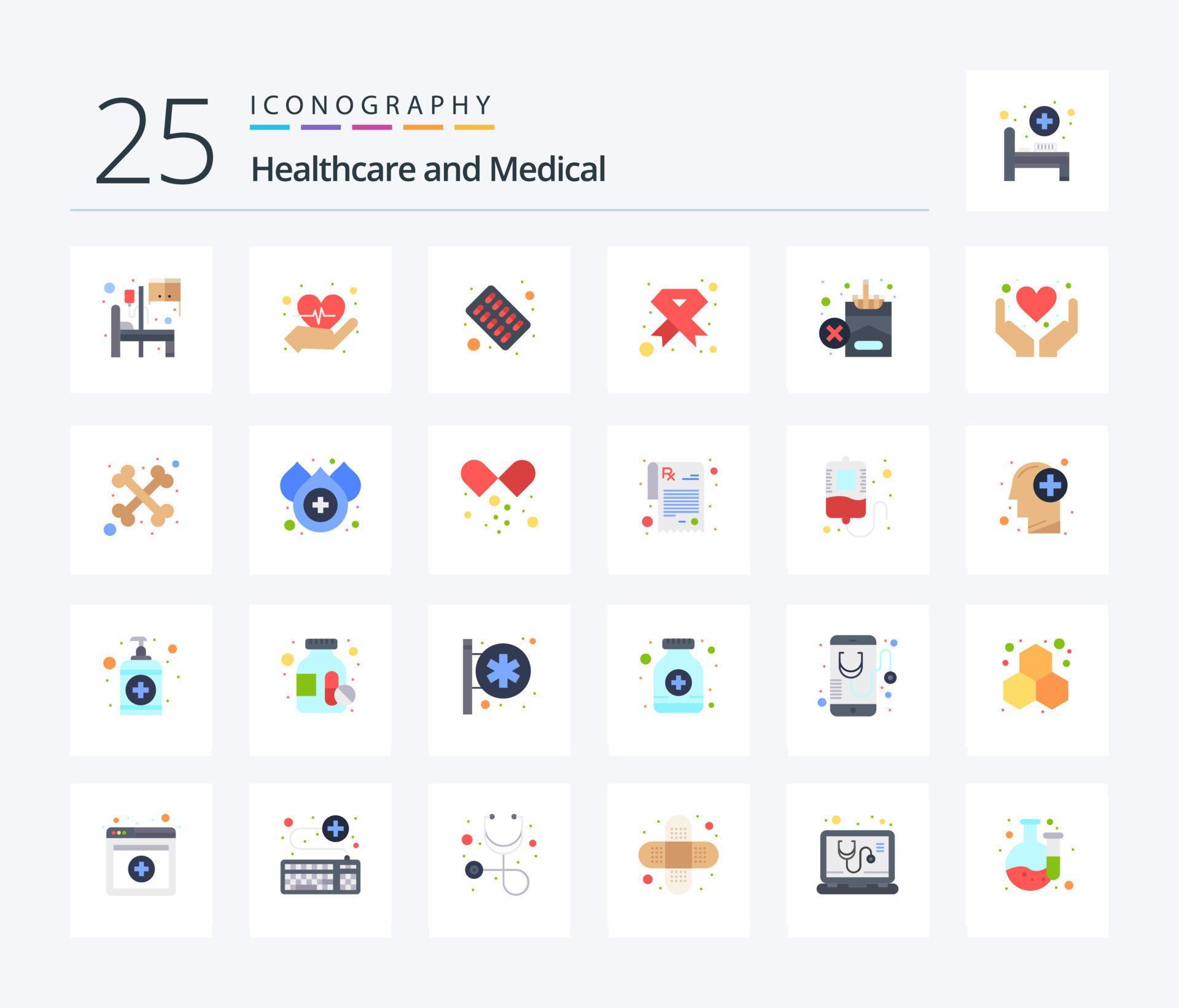 Medical 25 Flat Color Icon Pack Including No Ribbon Medical Medical medical-25-flat-color-icon-pack-including-no-ribbon-medical-medical