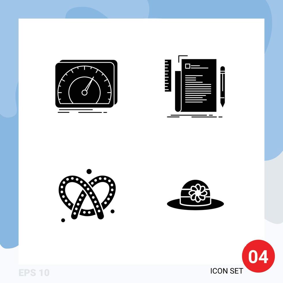 Set of Modern UI Icons Symbols Signs for dashboard script test coding bread Editable Vector Design Elements