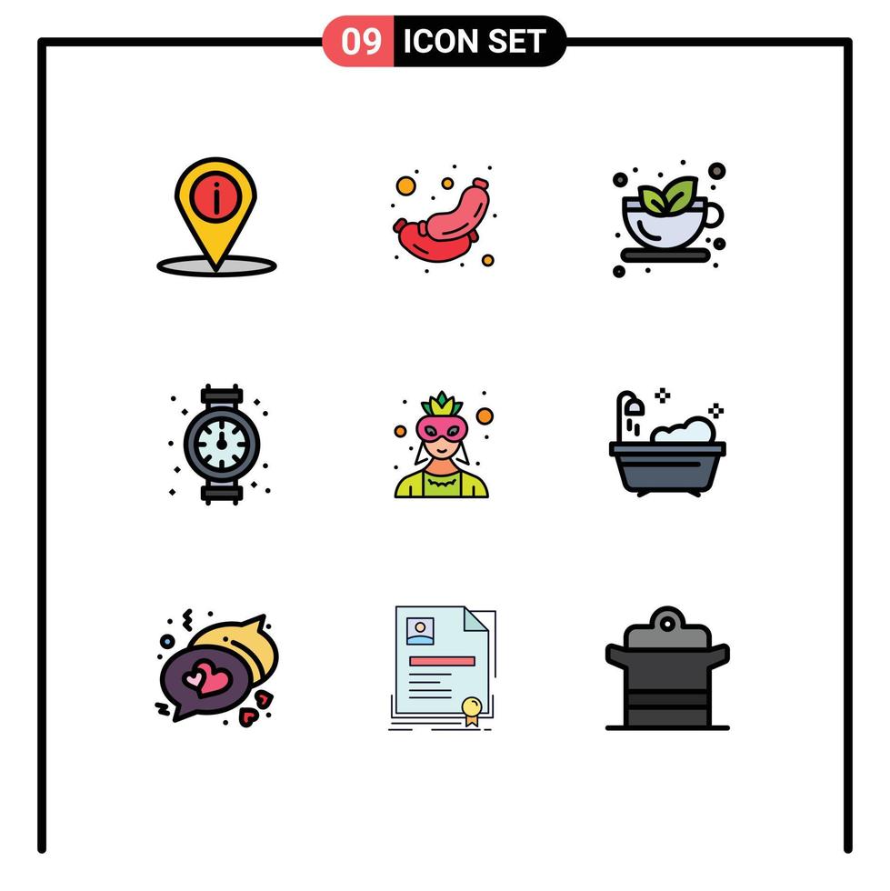Set of 9 Modern UI Icons Symbols Signs for avatar plumbing autumn plumber gauge Editable Vector Design Elements
