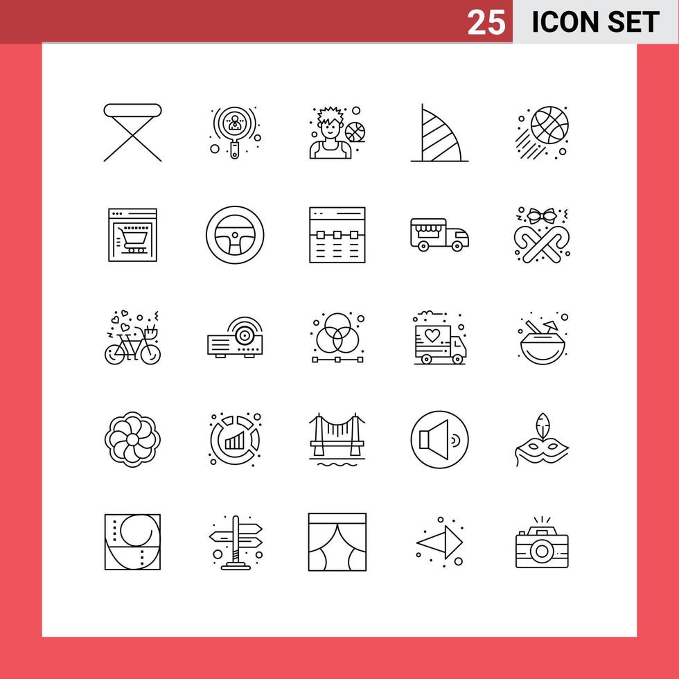 Set of 25 Vector Lines on Grid for uae monument dubai user burj al arab man Editable Vector Design Elements