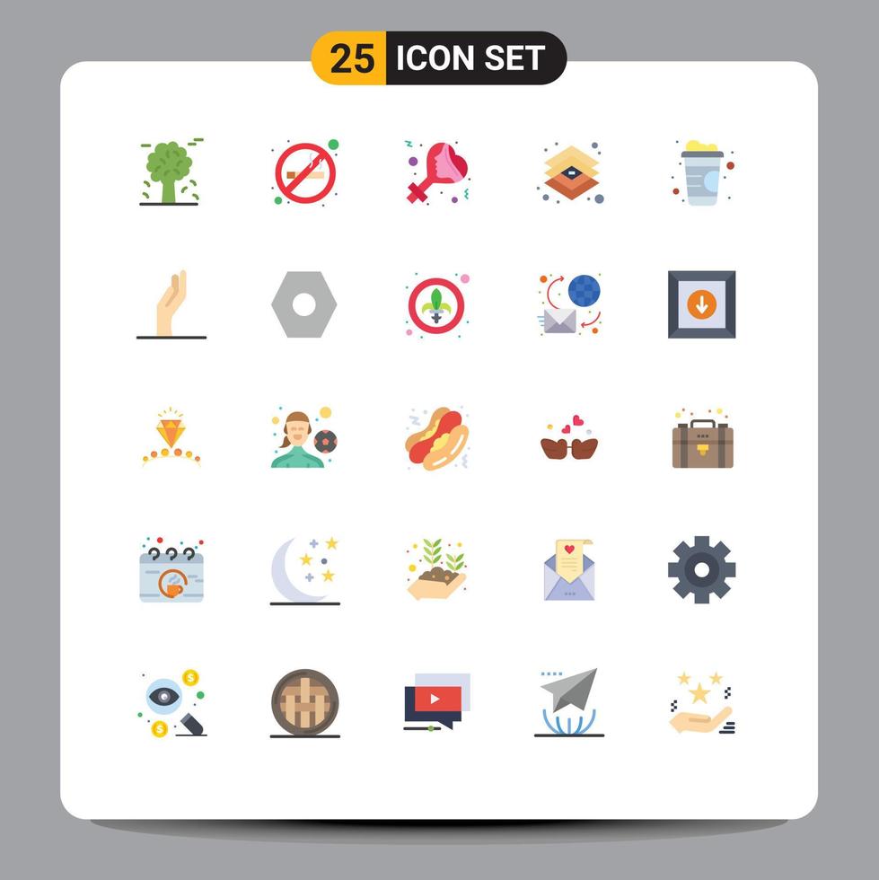 25 Flat Color concept for Websites Mobile and Apps tools graphic smoking design celebrate Editable Vector Design Elements