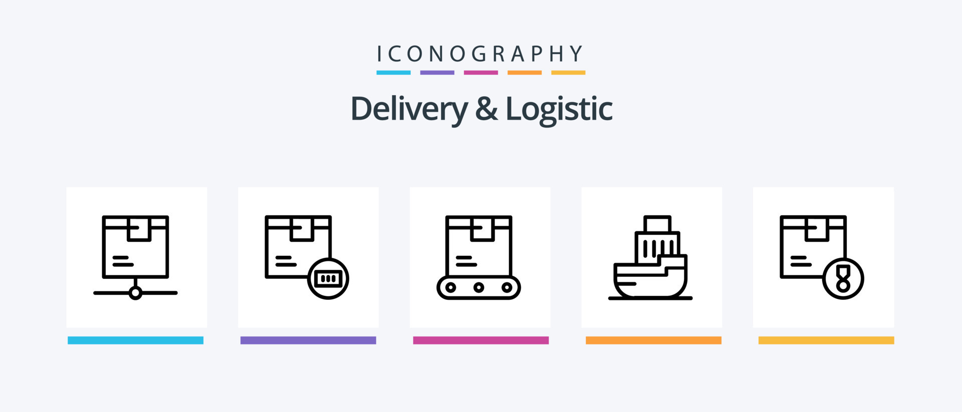 delivery-and-logistic-line-5-icon-pack-including-document-check