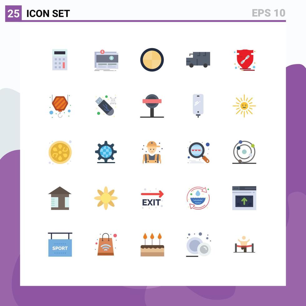 25 Creative Icons Modern Signs and Symbols of arrow trust decoration vehicles school Editable Vector Design Elements