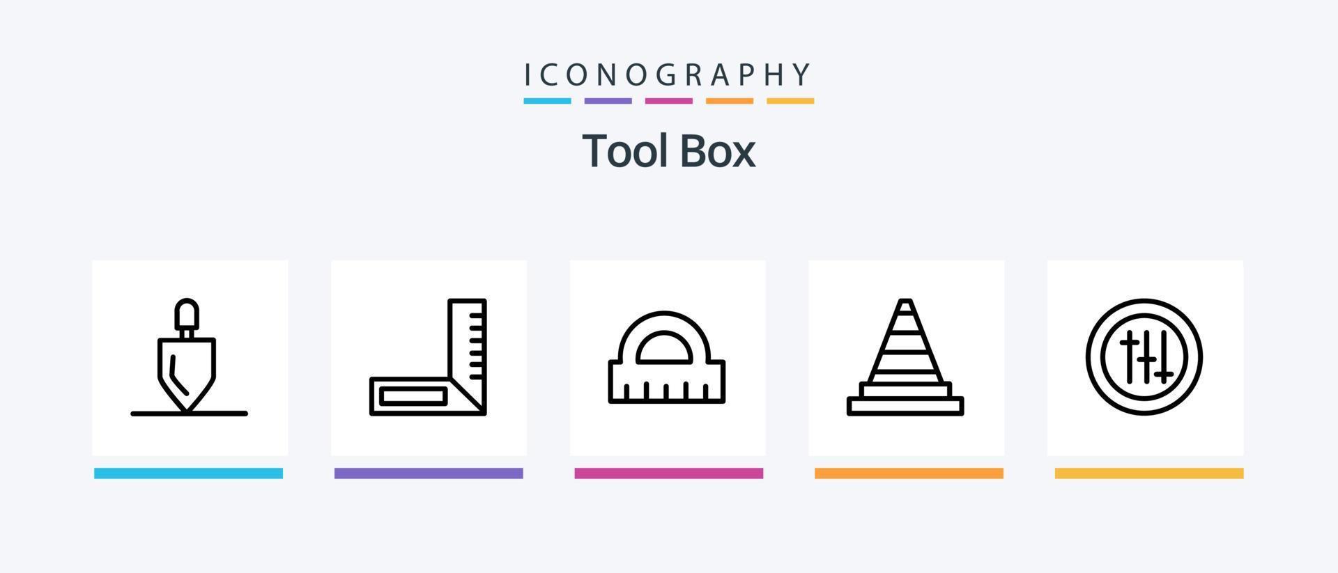 Tools Line 5 Icon Pack Including . tool. tools. pen. tools. Creative Icons Design vector