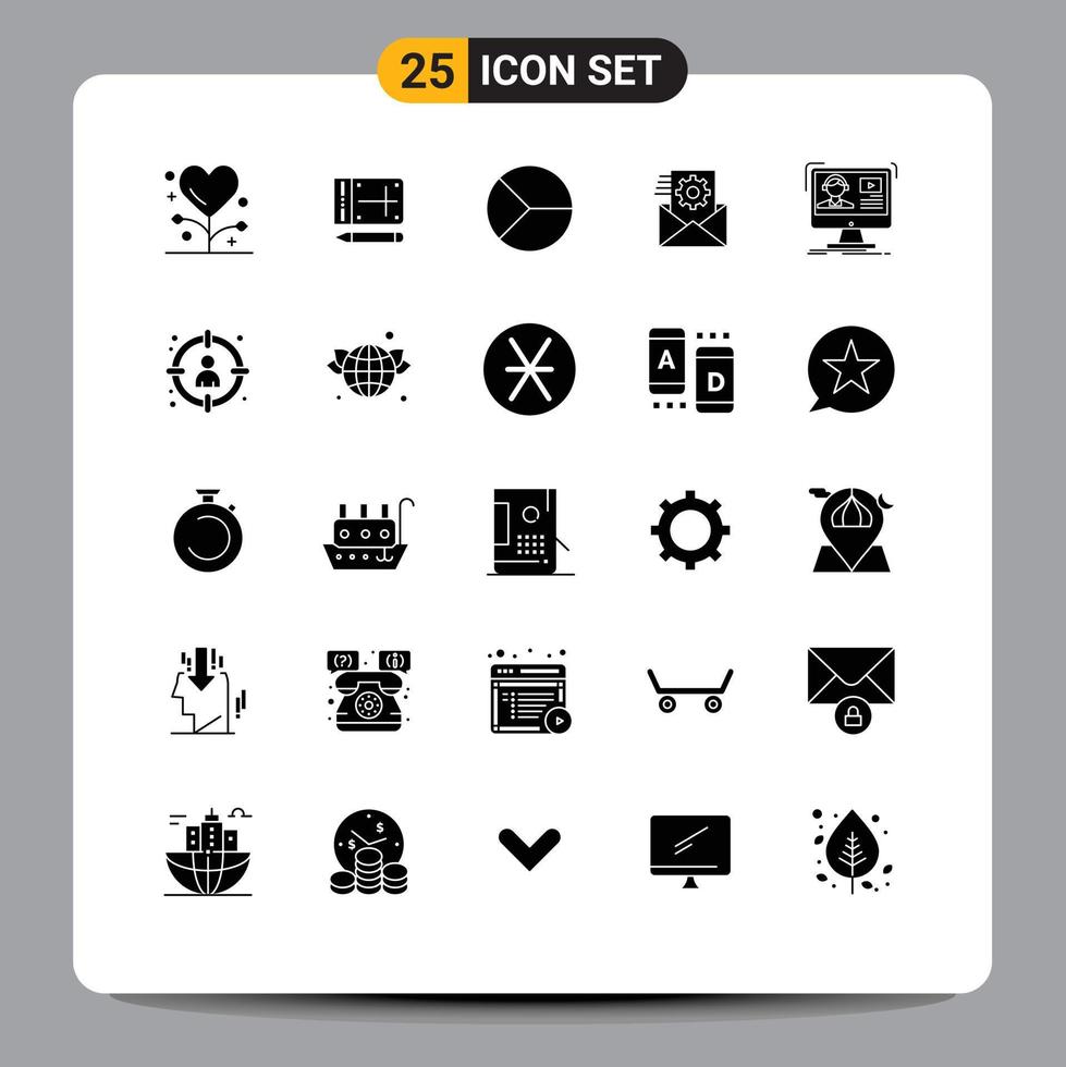 25 Creative Icons Modern Signs and Symbols of integration data integration education data graphical Editable Vector Design Elements