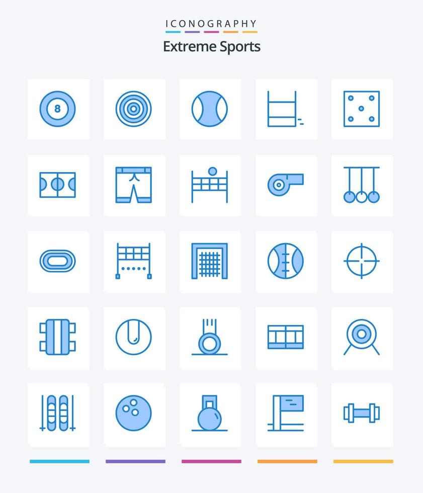 Creative Sport 25 Blue icon pack  Such As sport. game. sport. dice. ring vector