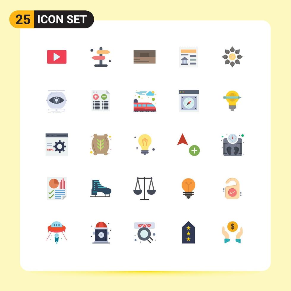 25 Universal Flat Colors Set for Web and Mobile Applications decorate bank accessories ui basic Editable Vector Design Elements