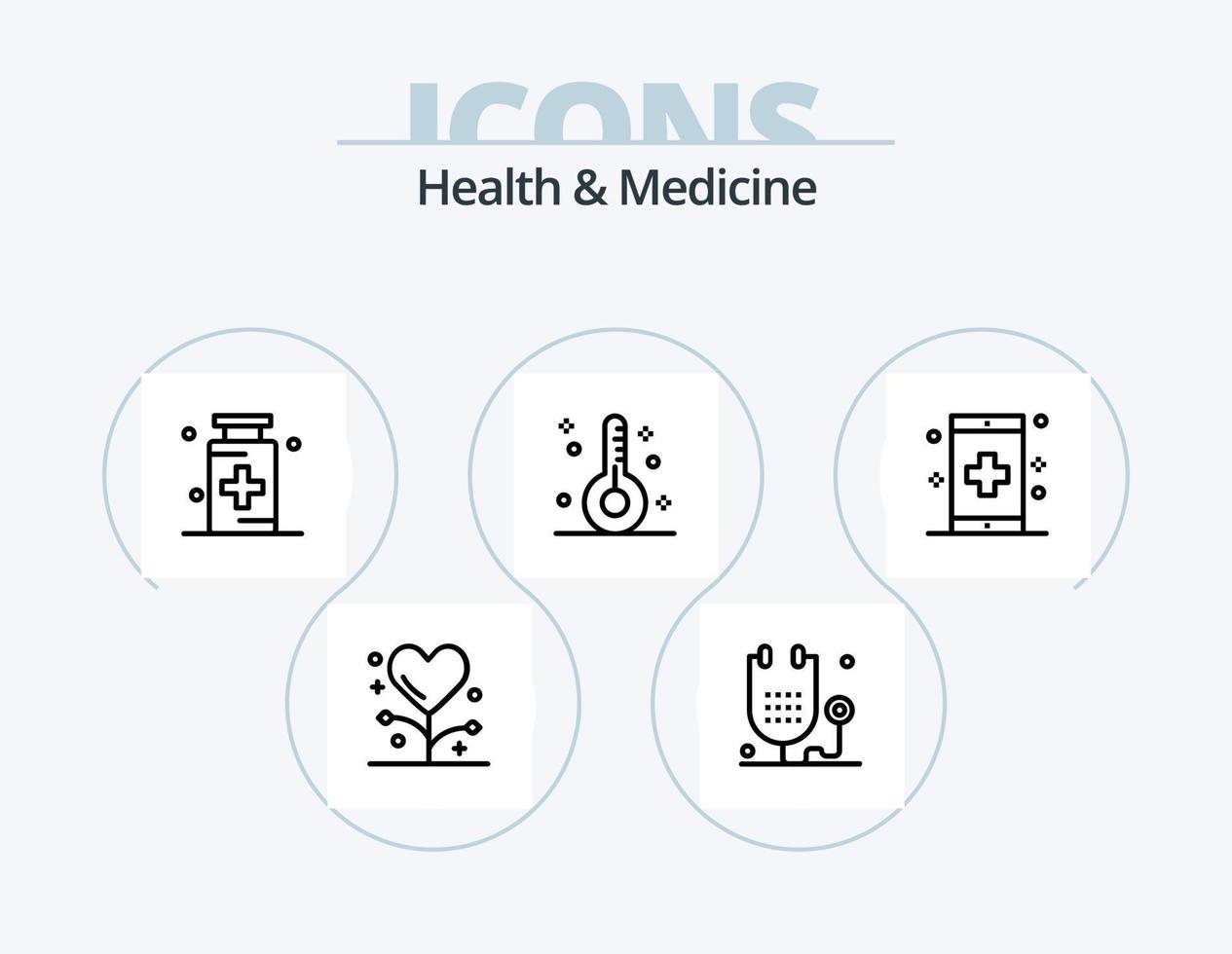 Health and Medicine Line Icon Pack 5 Icon Design. . . hospital. hospital. health vector