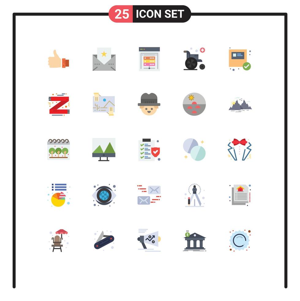 25 Creative Icons Modern Signs and Symbols of ecommerce wheel chair thanksgiving wheel data storage Editable Vector Design Elements