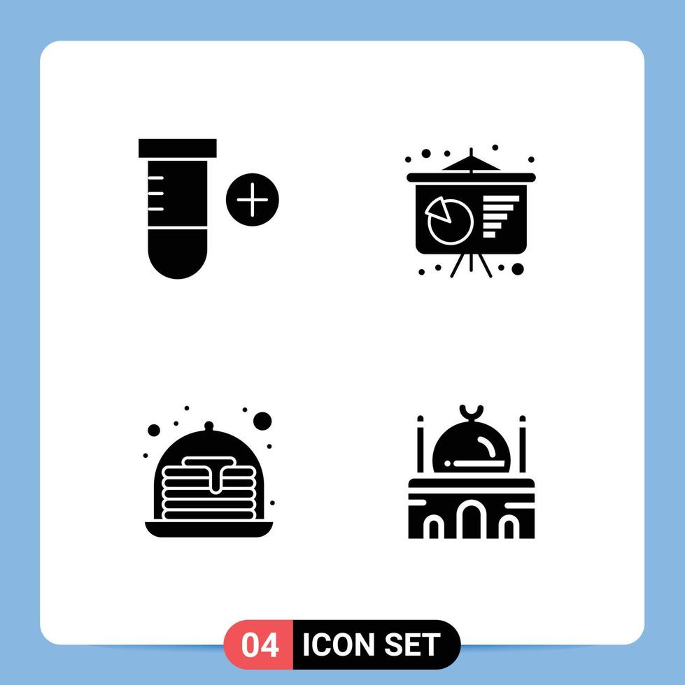 Set of Modern UI Icons Symbols Signs for add building business presentation cake mosque Editable Vector Design Elements