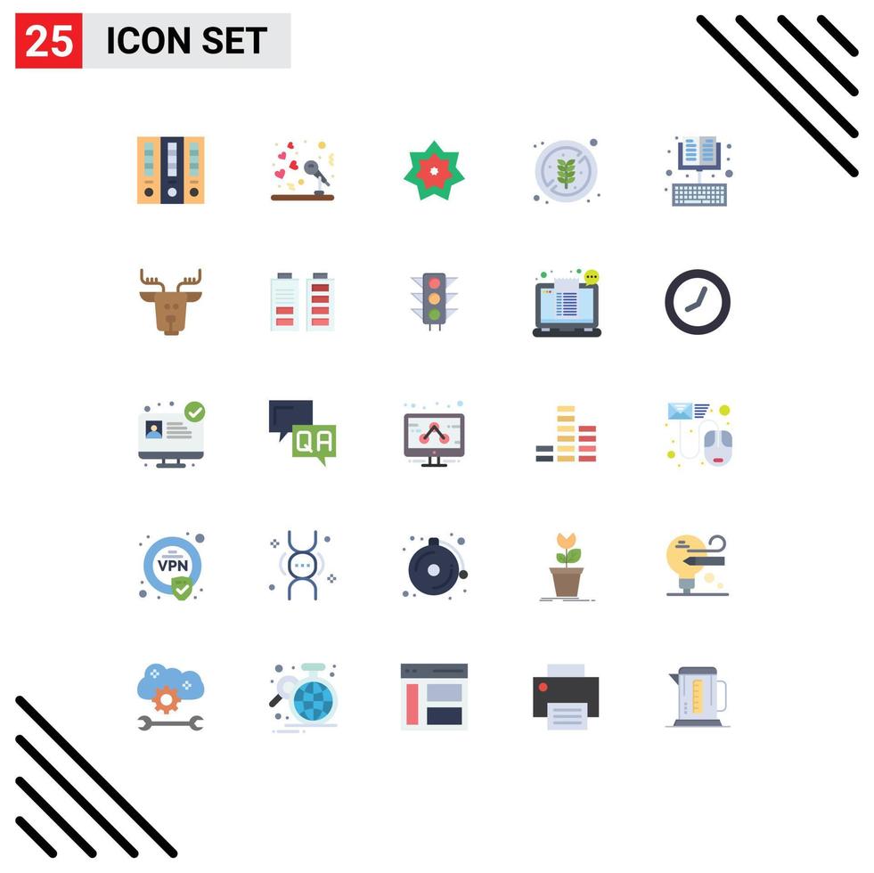 25 Creative Icons Modern Signs and Symbols of online healthy holy food ramadan Editable Vector Design Elements