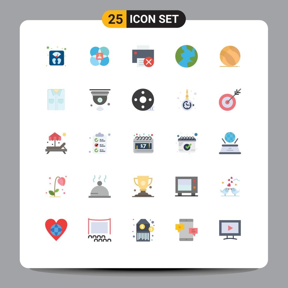 Stock Vector Icon Pack of 25 Line Signs and Symbols for football globe person earth hardware Editable Vector Design Elements