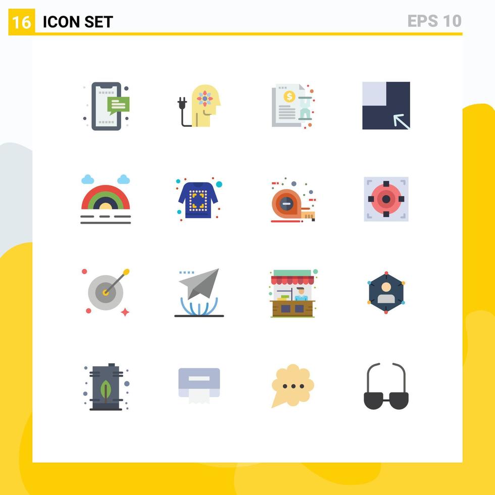 16 Creative Icons Modern Signs and Symbols of view layout knowledge payment invoice Editable Pack of Creative Vector Design Elements