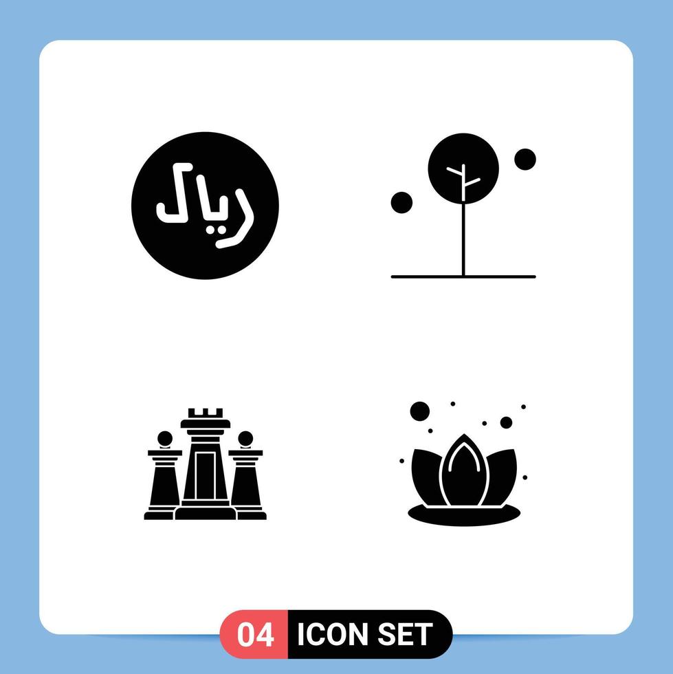 Universal Solid Glyphs Set for Web and Mobile Applications rayal strategy forest tree technology Editable Vector Design Elements