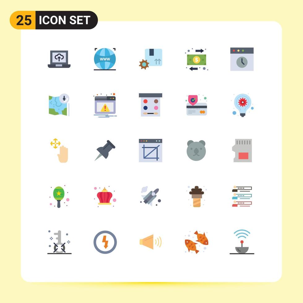 25 Universal Flat Color Signs Symbols of mac app premium product money business Editable Vector Design Elements