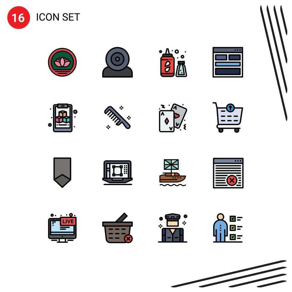 16 Creative Icons Modern Signs and Symbols of clipboard form technology contact us communication Editable Creative Vector Design Elements