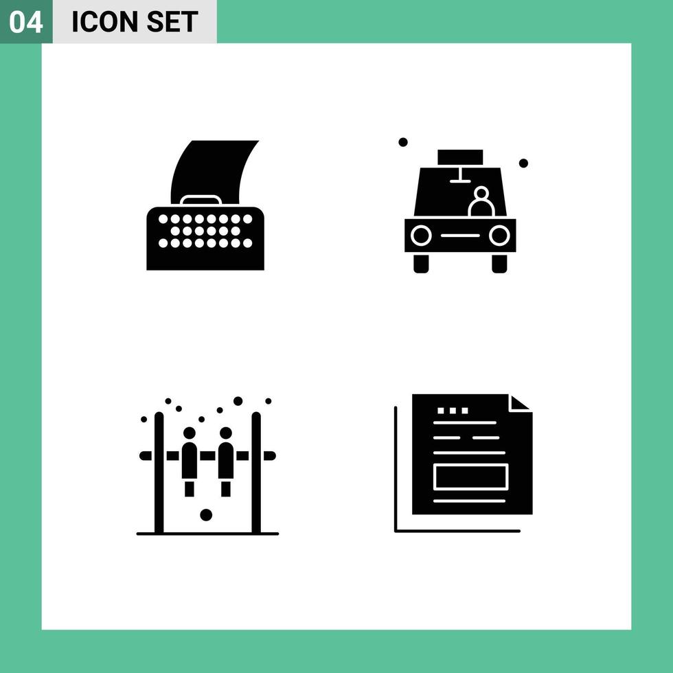 User Interface Pack of Basic Solid Glyphs of cinema script bar typewriter location hockey Editable Vector Design Elements