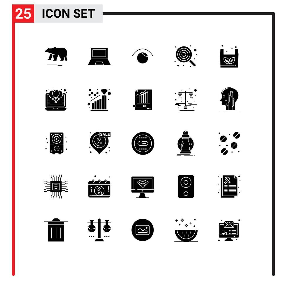 Set of 25 Modern UI Icons Symbols Signs for lollipop cute laptop child twitter Editable Vector Design Elements
