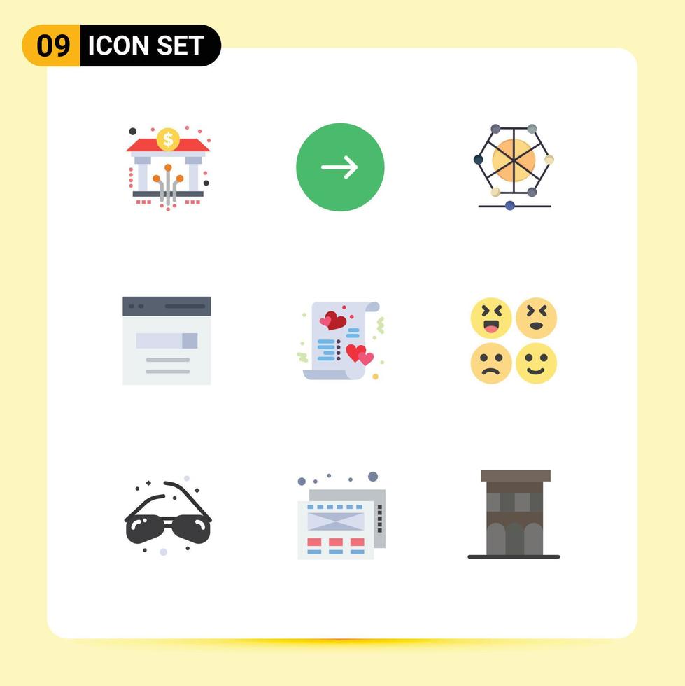 Stock Vector Icon Pack of 9 Line Signs and Symbols for user interface next engine data Editable Vector Design Elements