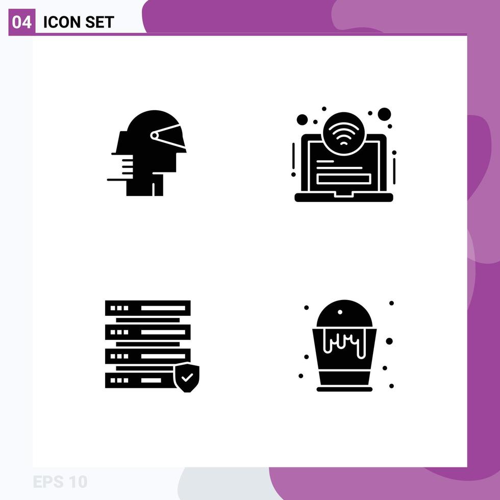 Solid Glyph concept for Websites Mobile and Apps business data path hotel server Editable Vector Design Elements