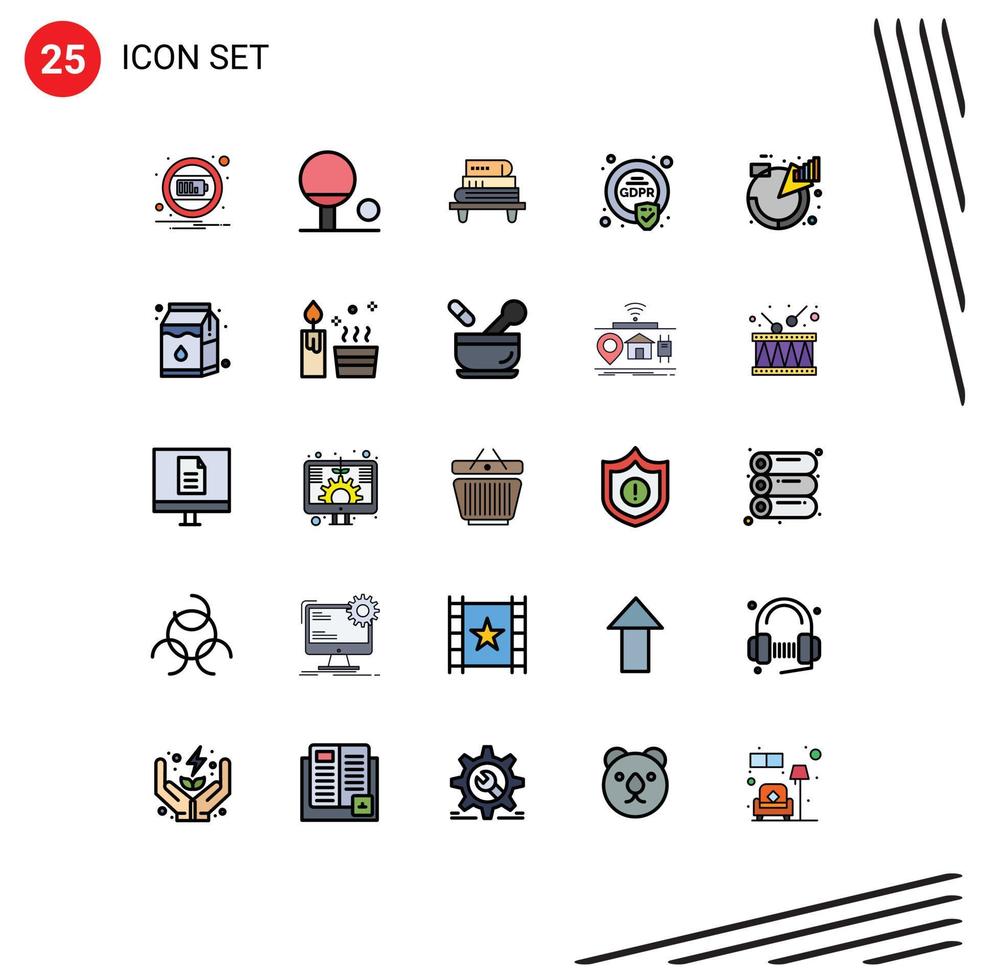 25 Creative Icons Modern Signs and Symbols of management analytic education chart eu Editable Vector Design Elements