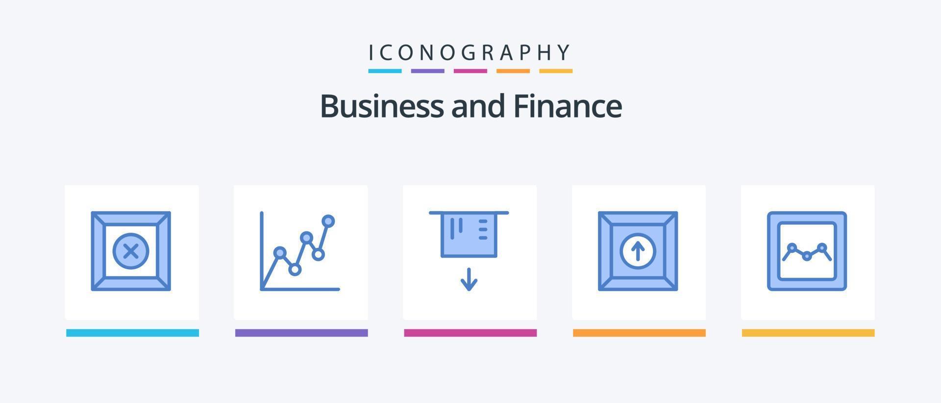 Finance Blue 5 Icon Pack Including . upload. . Creative Icons Design vector