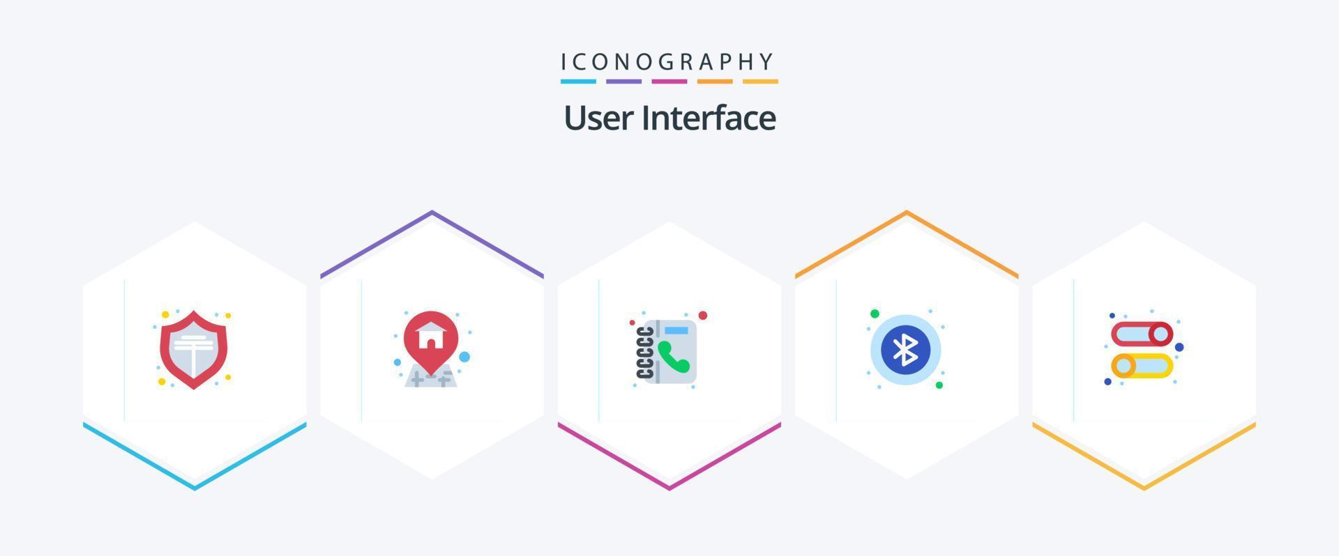 User Interface 25 Flat icon pack including . user. phone. interface. user vector