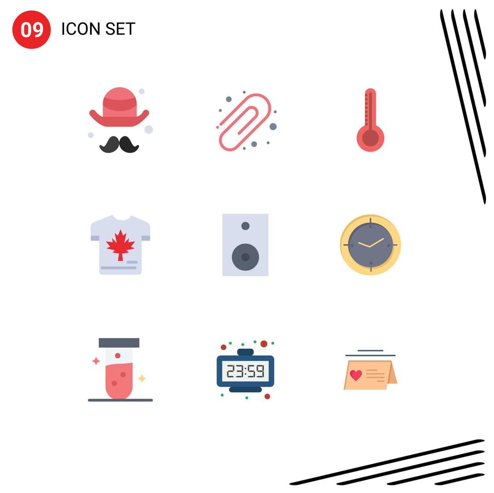 9 Universal Flat Colors Set for Web and Mobile Applications products devices thermometer maple canada Editable Vector Design Elements