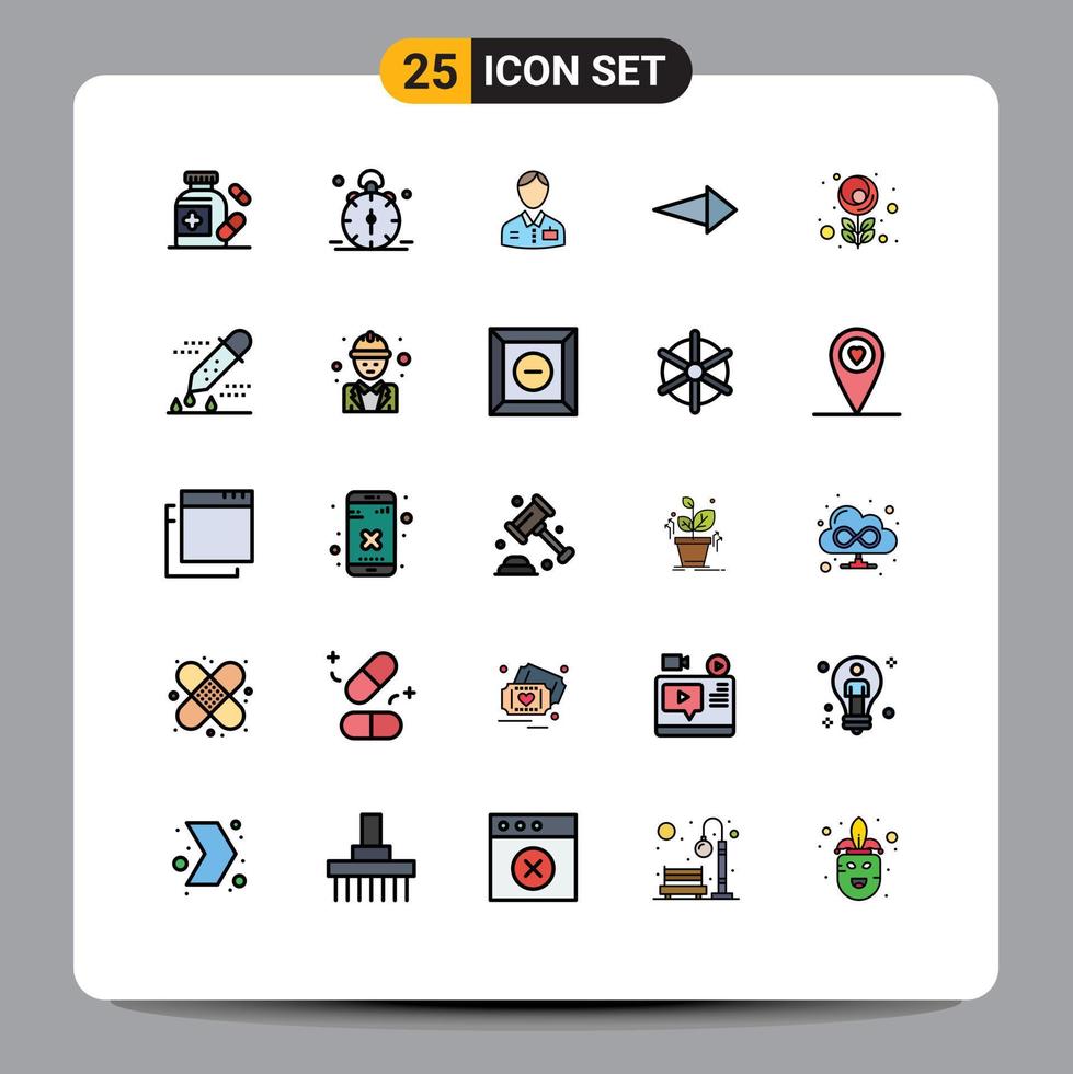 25 creativo íconos moderno señales y símbolos de macro siguiente botones Derecha Servicio editable vector diseño elementos