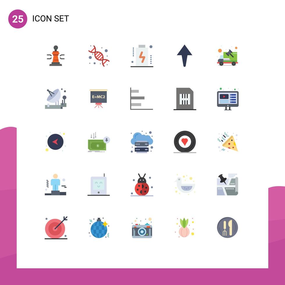 25 Creative Icons Modern Signs and Symbols of justice up education arrow devices Editable Vector Design Elements