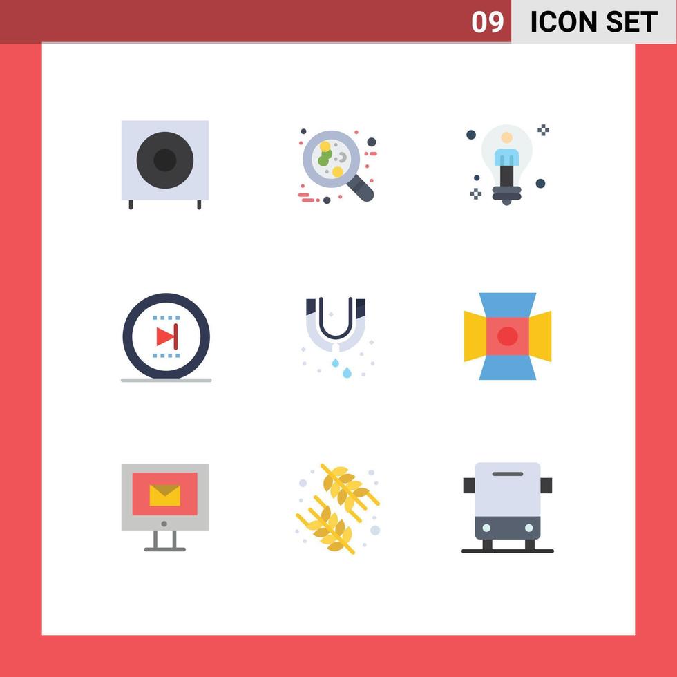 9 Thematic Vector Flat Colors and Editable Symbols of online movie leukemia male solution Editable Vector Design Elements