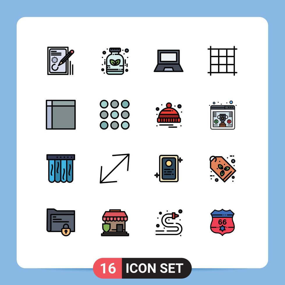 Set of 16 Modern UI Icons Symbols Signs for home appliances medicine pixels hardware Editable Creative Vector Design Elements